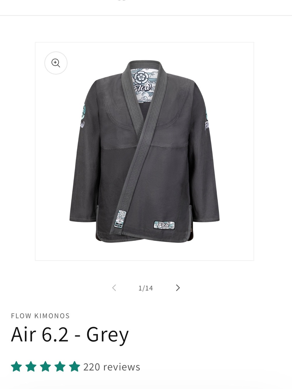Air 6.2 Grey Men’s BJJ Jacket&Pants